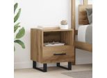 Vidaxl Comodino 2 Pezzi Rovere Artigianale 40 X 35 X 47,5 Cm Materiale A Base Di Legno