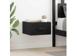 Vidaxl Comodino Look Rovere Nero 35 X 35 X 20 Cm Materiale A Base Di Legno