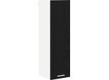 Vidaxl Armadio A Muro Con Contenitore In Rovere Nero 30 X 31 X 100 Cm