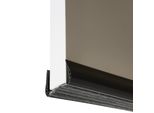 Esclusore Di Correnti D'aria Per Porte E Finestre - 1 Metro - Esclusore Di Correnti D'aria Autoadesivo - Guarnizione In Plastica Nera 44 Mm - Isolamento Acustico E Risparmio Energetico - Nero