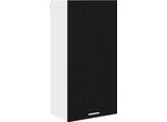 Vidaxl Armadio A Muro Con Anta In Rovere Nero E Bianco 50 X 31 X 100 Cm