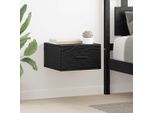 Vidaxl Comodino 2 Pezzi Look Rovere Nero 35 X 35 X 20 Cm