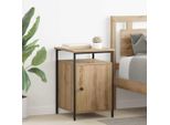 Vidaxl Comodino In Rovere Artisan 40 X 42 X 60 Cm Materiale A Base Di Legno