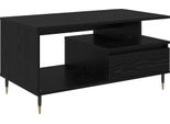 Syfax™ Tavolino Da Salotto Con Cassetto Rovere Nero 90 X 49 X 45 Cm