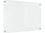 Vidaxl Alzatina Da Cucina Trasparente 90 X 60 Cm Vetro Temperato