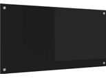 Vidaxl Alzatina Per Cucina Nera 100 X 50 Cm Vetro Temperato
