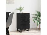 Maison Exclusive - Credenza Con Cassetti Effetto Rovere Nero Materiale Ligneo