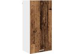 Syfax™ Armadio Pensile Legno Antico E Bianco 50 X 31 X 100 Cm