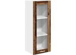 Syfax™ Armadio Pensile Con Porta Legno Vecchio 40 X 31 X 100 Cm