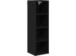 Vidaxl Armadio A Muro In Rovere Nero 30 X 29,5 X 100 Cm