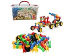Blocchi Da Gioco Coil, Set Di Blocchi Da Costruzione, Blocchi Di Collegamento, Set Di Blocchi Di Collegamento, Giocattolo Educativo, Giocattolo Da Costruzione, Per Bambini Dai 3 Anni, Veicoli, 170 Pezzi