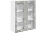 Syfax™ Armadio Pensile Con Porta Grigio Cemento 80 X 31 X 100 Cm