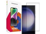 Samsung Galaxy S23 Ultra Screenprotector: Accezz Gehard Glass Full Cover - Trasparente