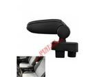 Bracciolo Centrale Bracciolo Clappable Tessile Nero Per Skoda Fabia Mk2 / Skoda Roomster
