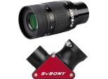 Svbony Set Di Accessori Per Telescopi, Oculare Zoom SV135, Diagonale Stellare A Specchio Dielettrico SV188P, 1,25 Pollici, Zoom Da 7 A 21 Mm, Per Telescopi Visual