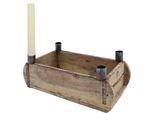 1.05 Portacandele Dell'avvento A Forma Di Mattone - Circa 30 X 14,5 Cm - Portacandele Dell'avvento Per Candele A Bastoncino