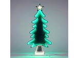 3.Albero Di Natale A 10 Led Con Effetto 3D - Circa 22X8X50 Cm / 161 Led - Usb Infinity Light For Christmas (Albero)