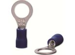 Quadrios 22C449 Capocorda Ad Anello Sezione (Max.)=2,5 Mm² Foro-Ø=8,5 Mm Parzialmente Isolato Blu 1 Set (22C449)