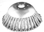 Spazzola Metallica Graphite Per Smerigliatrice A Scoppio 150/200 X 25,4 Mm, Dura/Morbida, Diametro Esterno 150/200 Mm, Foro Interno 25,4 Mm, Per La Pulizia Delle Pietre Della Pavimentazione (150 X 25,4 Mm, Dura)