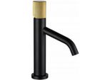 Mexen Rumba One Miscelatore Lavabo, Nero/Oro - 73501-75