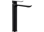 Mexen Alfa Rubinetto Lavabo Alto, Nero/Cromo - 745710-71