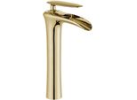 Mexen Lyra Rubinetto Lavabo Alto, Dorato - 745310-50