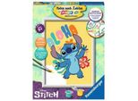 Zestaw Malarski Disney Aloha Stitch 18 X 24 Cm *Wydanie Niemieckie*