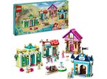Lego Disney Princess: Disney Princess Adventure Market, Casa Giocattolo Con 4 Bambole Tra Cui Cenerentola E Ariel, Playset Con Mappa Del Tesoro, Regalo Per Bambine E Bambini Dai 6 Anni In Su 43246