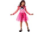 Monster High - Costume "Deluxe"" ''Draculaura'' - Bambini BN5733 (152-158) (Rosa/Bianco/Nero)"