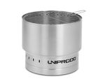 Focolare Uniprodo - In Acciaio Inox - Con Griglia - 55 X 55 X 48 Cm
