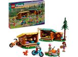 Lego Friends Capanne Accoglienti Nel Campo Avventura, Playset Per Giochi Di Ruolo All'aria Aperta, Giocattolo Per Bambini E Bambine Dai 7 Anni In Su Con 3 Figure E Volpe, Giocattolo Da Campeggio 42624