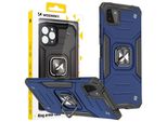 Wozinsky Ring Armor Custodia Ibrida Corazzata + Supporto Magnetico Samsung Galaxy A22 4G Blu