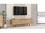 Skye Decor, On1-S, Supporto Per Tv, 100 % Pannello Di Legno Rivestito Di Melamina, Noce, 160 X 35,5 X 45,1 Cm