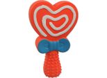 Giocattolo Dog Fantasy Cuore Lecca-Lecca In Lattice Con Suono Mix Di Colori 13 Cm