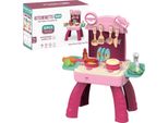 Set Da Cucina Rosa Per Bambini, Accessori, Fornello, Rubinetto, Utensili
