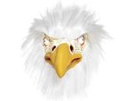 Smiffys - Maschera - Uomo/Ladies Unisex SM353 (Taglia Unica) (Bianco/Giallo)