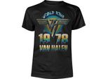 Van Halen - Maglietta "World Tour '78"" Per Uomo/Donna Unisex PH2403 (S) (Nero)"