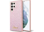 Guess Guhcs24Lhggshp S24 Ultra S928 RóżOwy/Pink Hardcase Glitter Script