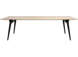 Casa Padrino Esstisch Naturfarben / Schwarz - Luxus Esszimmermöbel