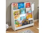 Sobuy Libreria Montessoriana Per Bambini Con 4 Ripiani Libreria Portagiochi Per Cameretta Dei Bambini Bianco 80X88X30Cm KMB32-W