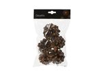 Coni Di Abete / Coni Naturali Decorativi 5-6 Cm Marrone Set Di 5
