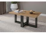 Couchtisch Home Affaire "Eko", Braun (Wotan Eiche, Schwarz), B:102Cm H:44,5Cm T:60Cm, Tische, Eckige Couchtische Couchtisch, Breite 75Cm Bzw. 102Cm