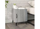 Maison Exclusive - Comodino Grigio Sonoma In Materiale Ligneo