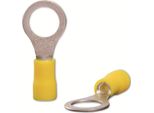 Quadrios 22C460 Capocorda Ad Anello Sezione (Max.)=6,0 Mm² Foro-Ø=10,5 Mm Parzialmente Isolato Giallo 1 Set (22C460)