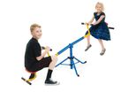Costway Altalena A 2 Posti, Altalena Da Giardino Girevole A 360°, Altalena Per Bambini Fino A 60Kg Caricabile, Altalena Girevole Per Bambini In Metallo Ideale Per Bambini 3-8 Anni