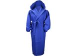 A&R 028.50 | Robezz® Accappatoio In Cialda Con Cappuccio Accappatoio Con Cappuccio - Colore: Blu Vero - Taglia: Xxl