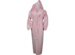 A&R 028.50 | Robezz® Accappatoio In Cialda Con Cappuccio Accappatoio Con Cappuccio - Colore: Rosa Chiaro - Taglia: 4XL