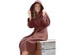 A&R 028.50 | Robezz® Accappatoio In Cialda Con Cappuccio Accappatoio Con Cappuccio - Colore: Rosa Antico - Taglia: Xs