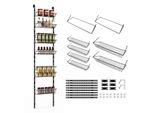 Organizzatore Pensile Costway, Contenitore Pensile Con 6 Ripiani E Ganci Regolabili In Altezza, Da Montare Sopra La Porta O A Parete, Scaffale Pensile Per Cucina, Guardaroba, Bagno, Soggiorno