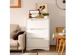Cassettiera Bealife Con 3 Cassetti, Mobile, Credenza, 62X41X82Cm, Bianco
